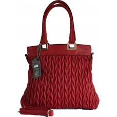 Move and Moda Ladies Large Quilted Tote \ Shoulder Bag in Red