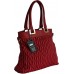 Move and Moda Ladies Large Quilted Tote \ Shoulder Bag in Red